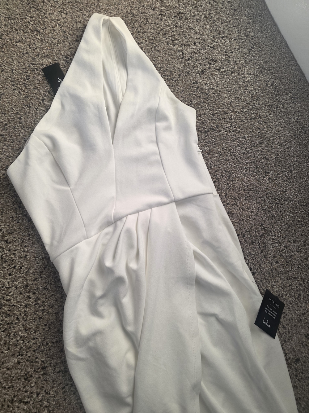 Asymmetric Lulus Sz MED White Women's Dress READ